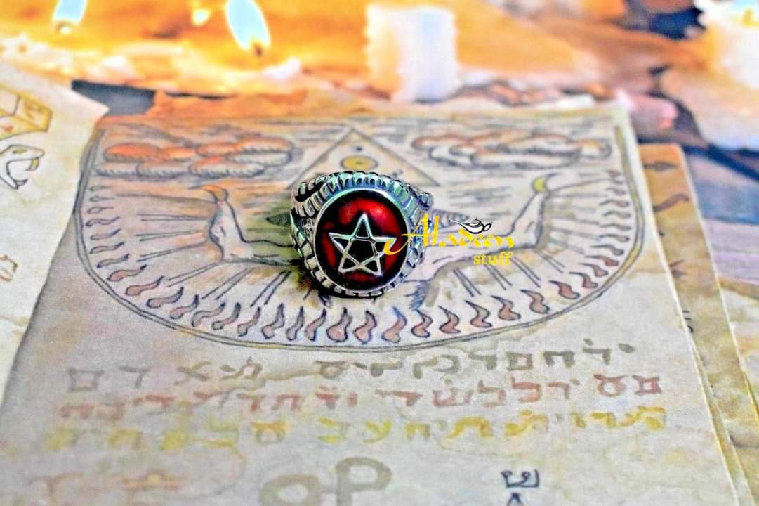 BAGUE  SCEAU DE SALOMON – Protection & Chance.