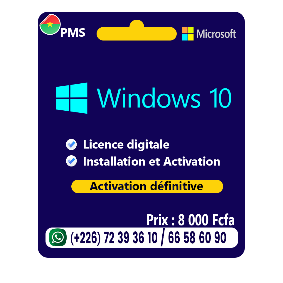 Microsoft Windows 10 à Ouagadougou 