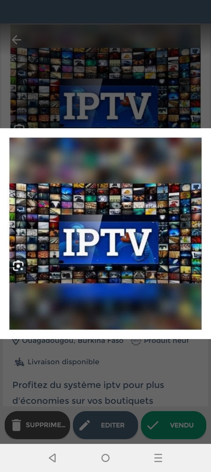 Abonnement IPTV